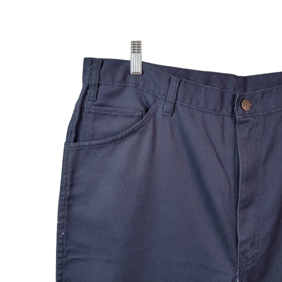 Dickies Vintage Workwear Jobcore Dark Blue Canvas Work Pants Men's 40 x 34 - Picture 4 of 15